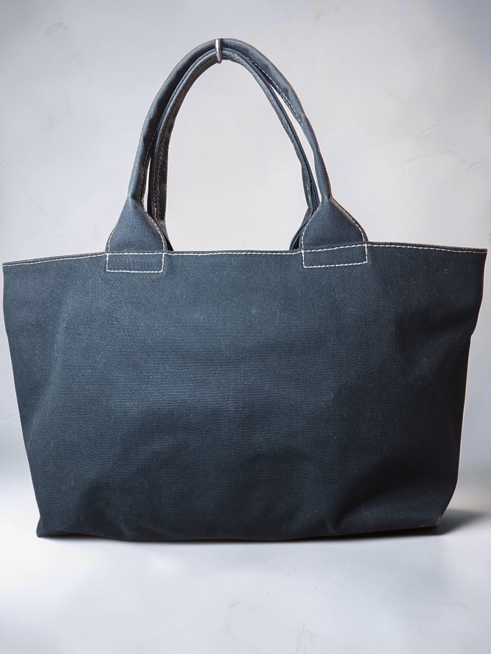 Marc by Marc Jacobs Black Canvas Logo Tote Bag Large Double Handles EUC - Picture 2 of 11